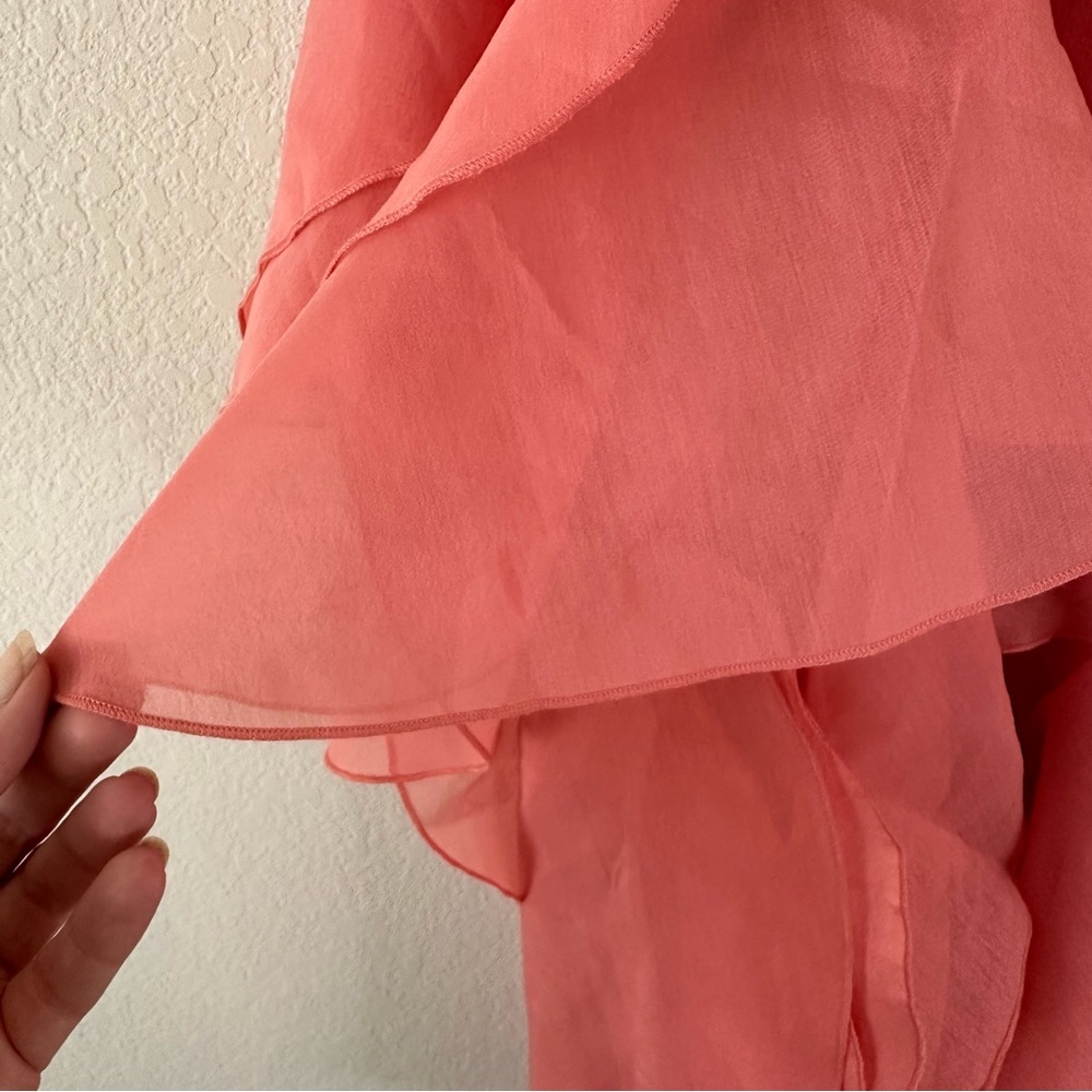 AJE PANDOREA LAYERED MINI DRESS WASHED CORAL SZ AU 14, US 10 - Picture 10 of 12